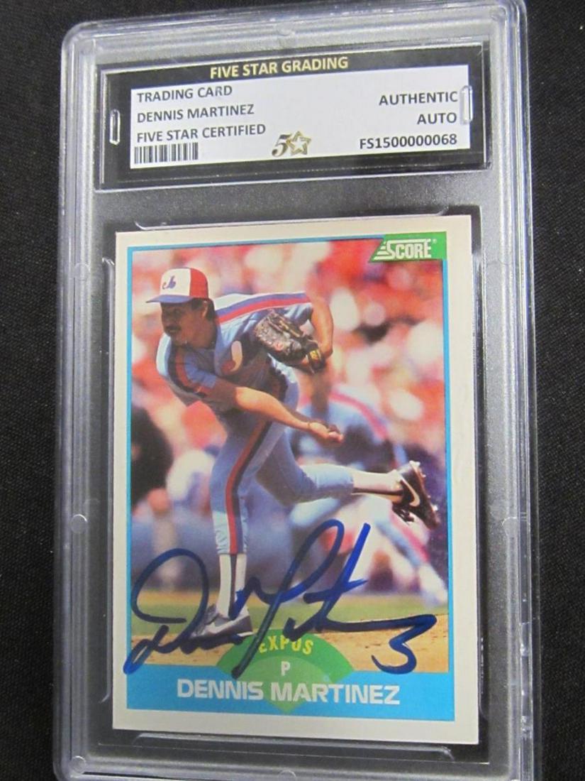 DENNIS MARTINEZ AUTOGRAPHED CARD AUTHENTIC (1 of 1)