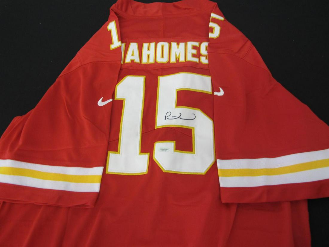 PATRICK MAHOMES AUTOGRAPHED FOOTBALL JERSEY W/COA (1 of 3)