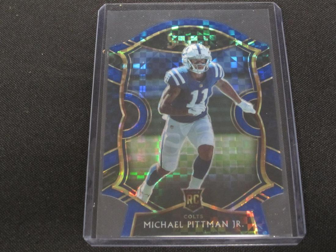 Michael Pittman 2021 Blue Checker Prizm RC #62 (1 of 1)