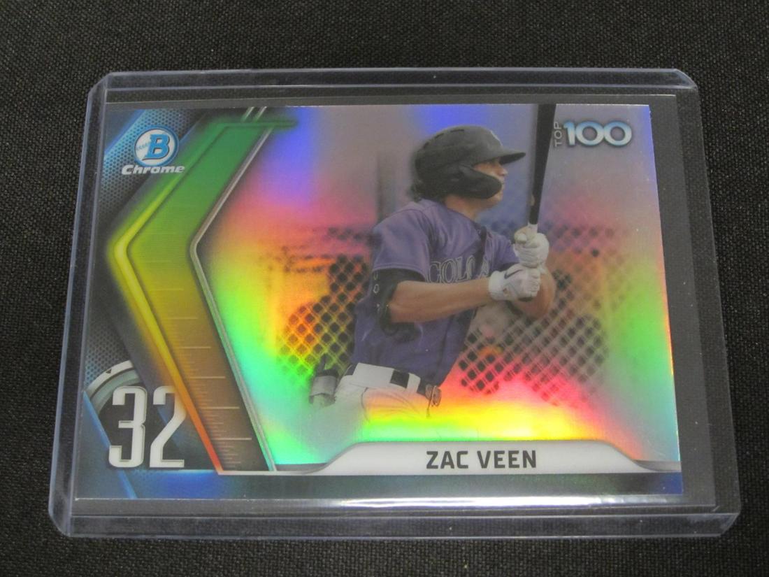 Zac Veen 2022 Bowman Chrm Top 100 RC BTP32 (1 of 1)