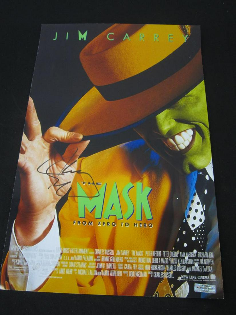 Jim Carrey signed auto 11x17 photo COA (1 of 2)