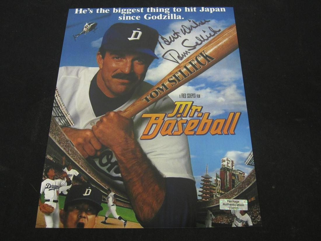 Tom Sellick signed auto 8x10 photo COA (1 of 2)
