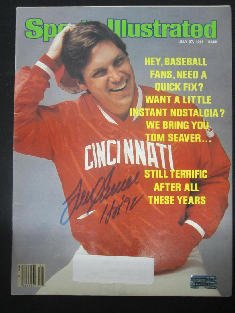 TOM SEAVER AUTOGRAPHED MAGAZINE W/COA (1 of 2)