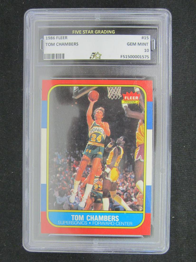 1986 FLEER TOM CHAMBERS GEM MINT 10 (1 of 1)
