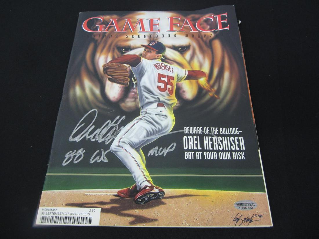 OREL HERSHISER SIGNED MAGAZINE W/ COA (1 of 2)