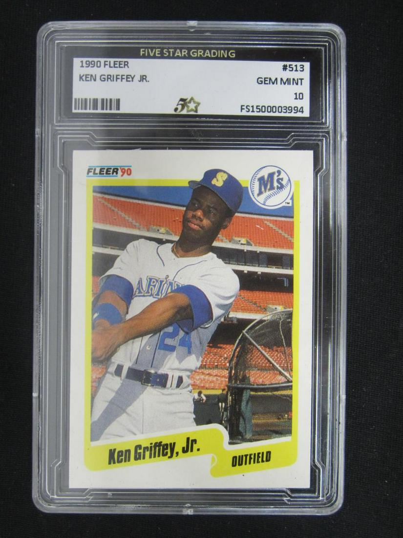 1990 FLEER KEN GRIFFEY JR GEM MINT 10 (1 of 1)