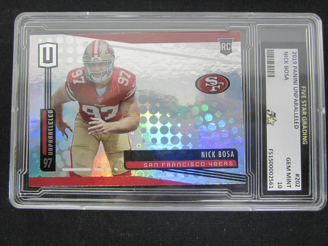 2019 UNPARALLED NICK BOSA RC GEM MINT 10 (1 of 1)