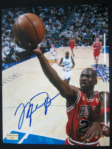 signed pair of jordans