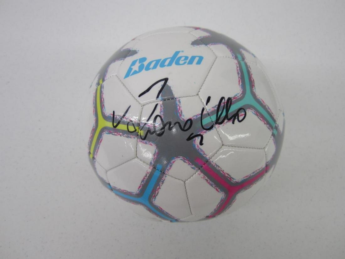 CRISTIANO RONALDO SIGNED SOCCER BALL W/COA: CRISTIANO RONALDO SIGNED SOCCER BALL WITH HERITAGE COA