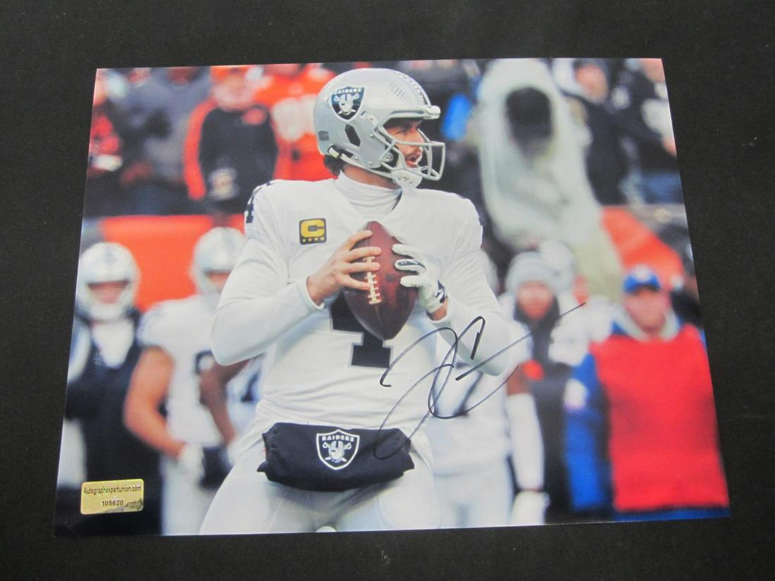 DEREK CARR SIGNED 8X10 PHOTO W/COA (1 of 2)