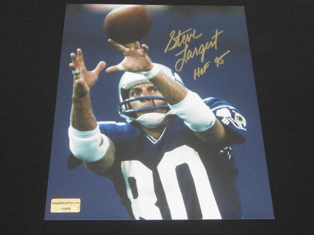 STEVE LARGENT SIGNED 8X10 PHOTO W/COA (1 of 2)