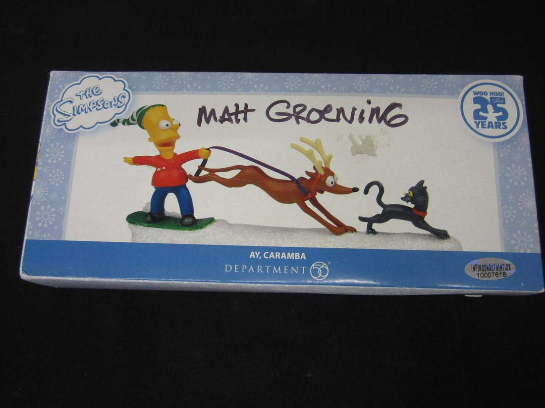 Matt Groening Signed Figure with COA (1 of 2)