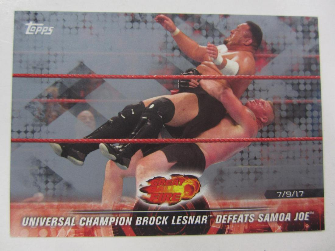 18 TOPPS WWE LESNAR SAMOA JOE RARE (1 of 2)