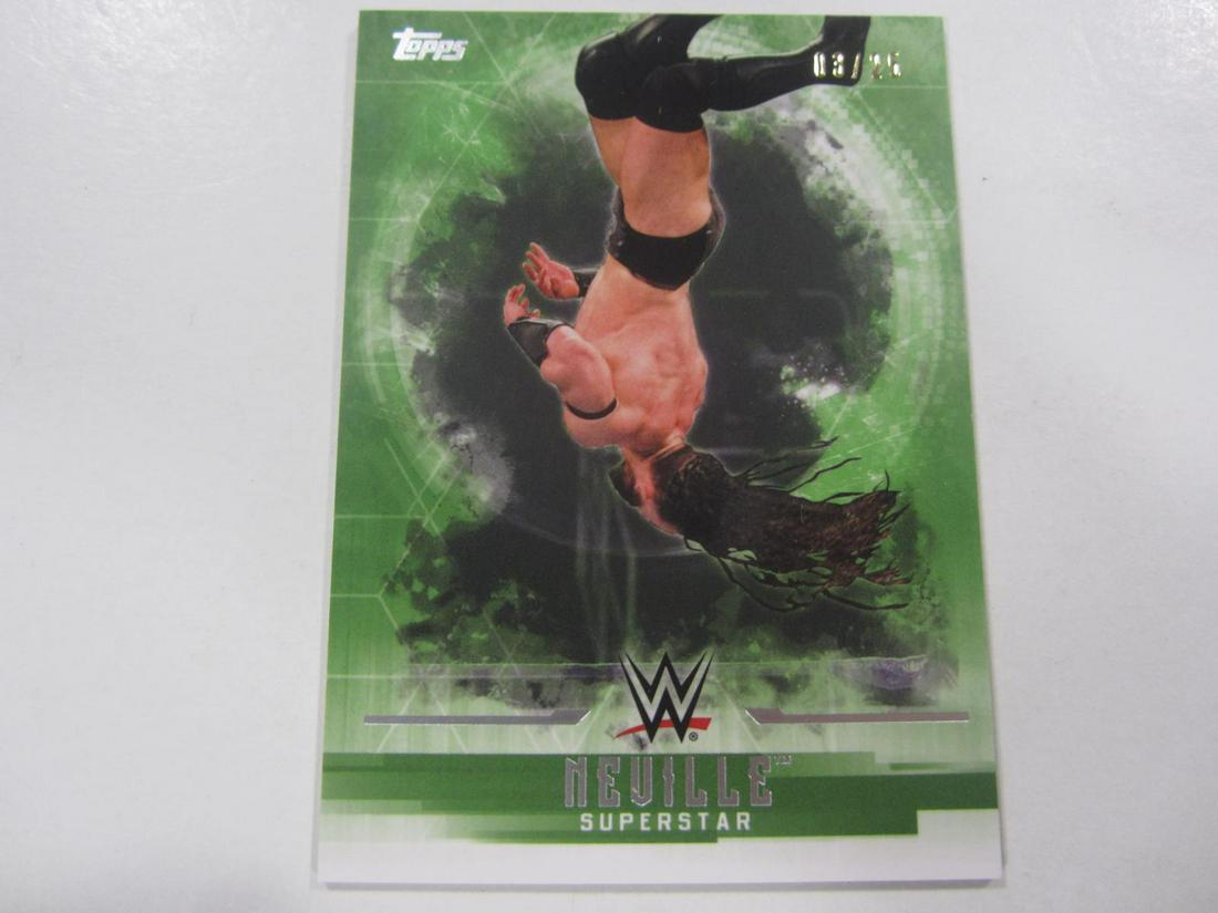 17 TOPPS WWE NEVILLE GREEN #'D 03/25 (1 of 2)