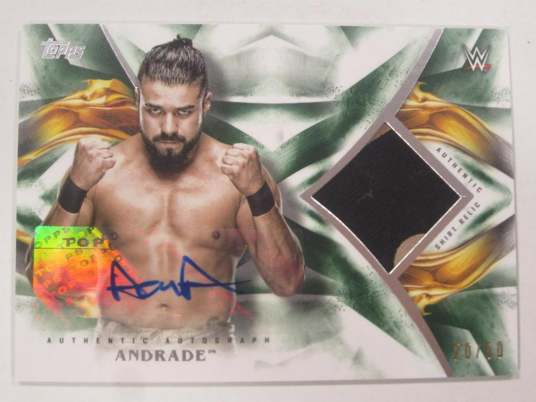 19 TOPPS WWE ANDRANDE AUTO RELIC (1 of 1)