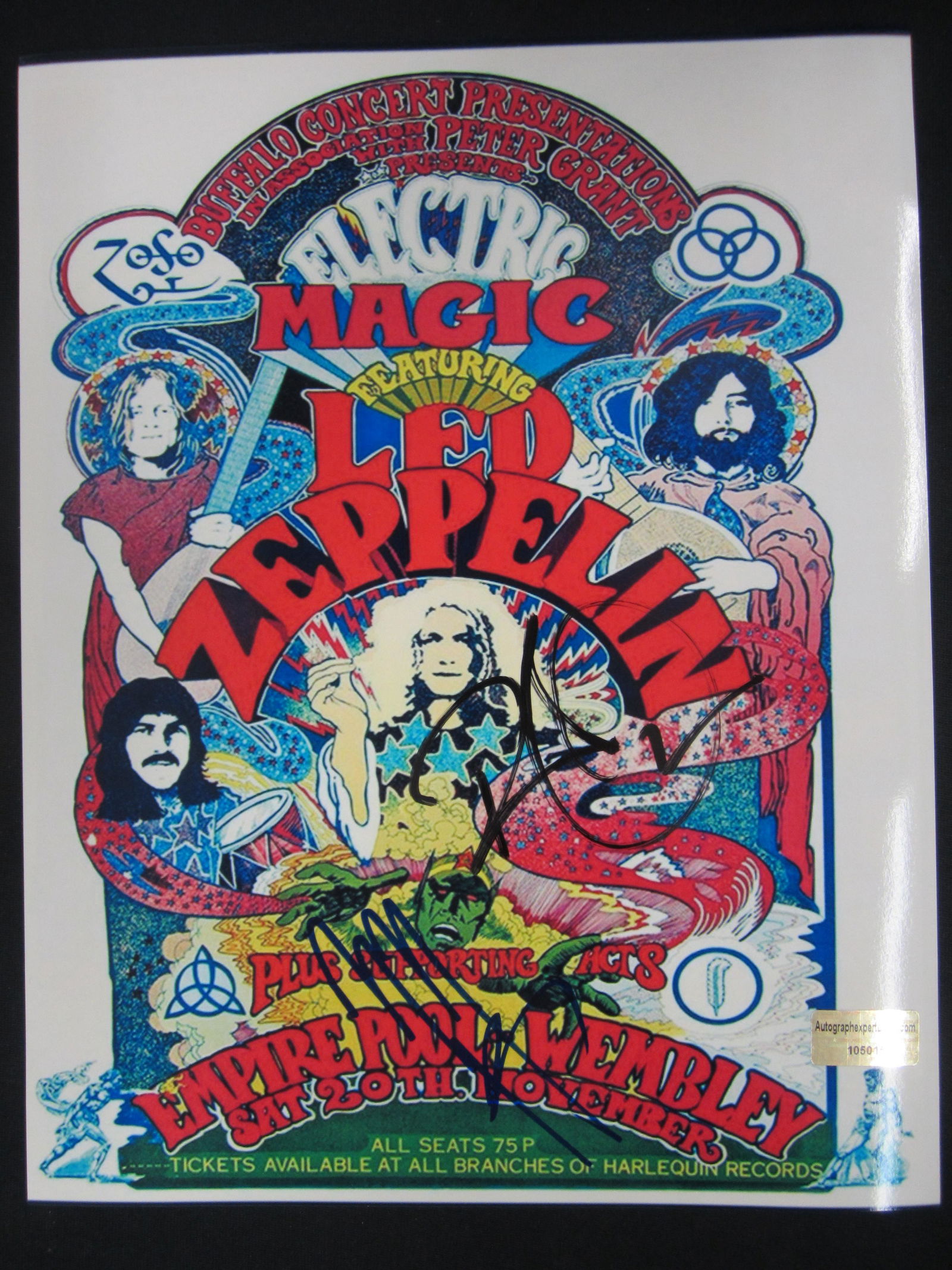 PLANT/PAGE SIGNED 8X10 PHOTO W/COA (1 of 2)