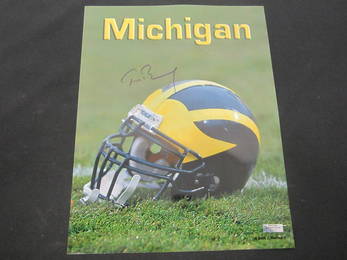 TOM BRADY SIGNED 11X20 PHOTO W/COA