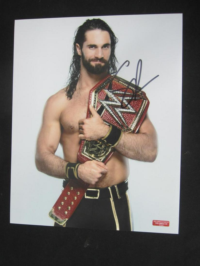 SETH ROLLINS SIGNED 8X10 PHOTO W/COA (1 of 2)