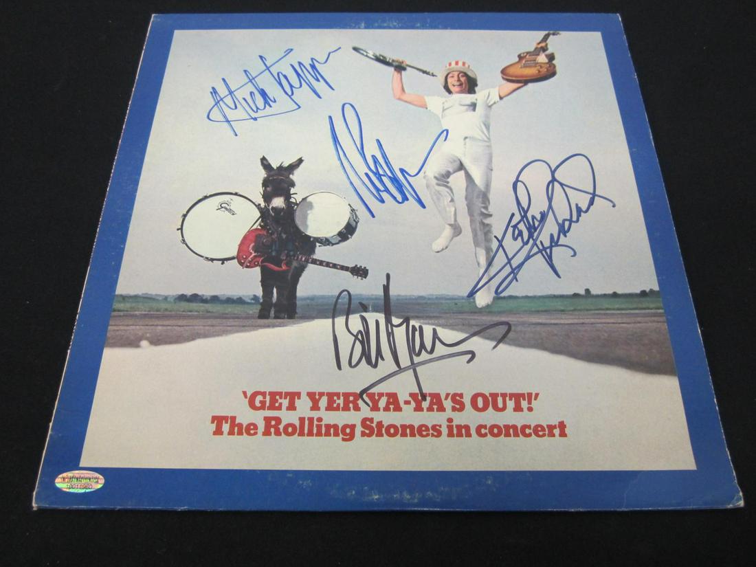 ROLLING STONES SIGNED ALBUM COVER W/COA (1 of 2)