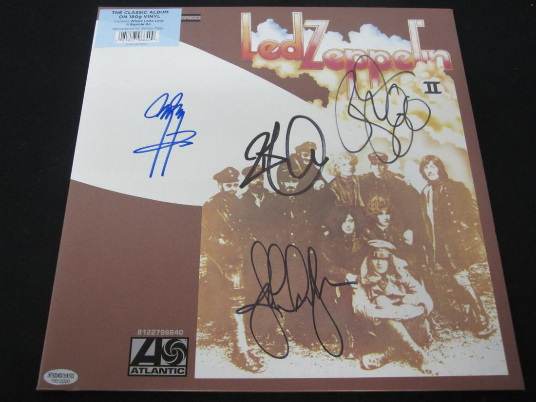 LED ZEPPELIN SIGNED ALBUM COVER W/COA (1 of 2)
