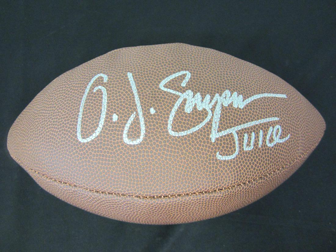 OJ SIMPSON SIGNED FOOTBALL W/ COA (1 of 3)