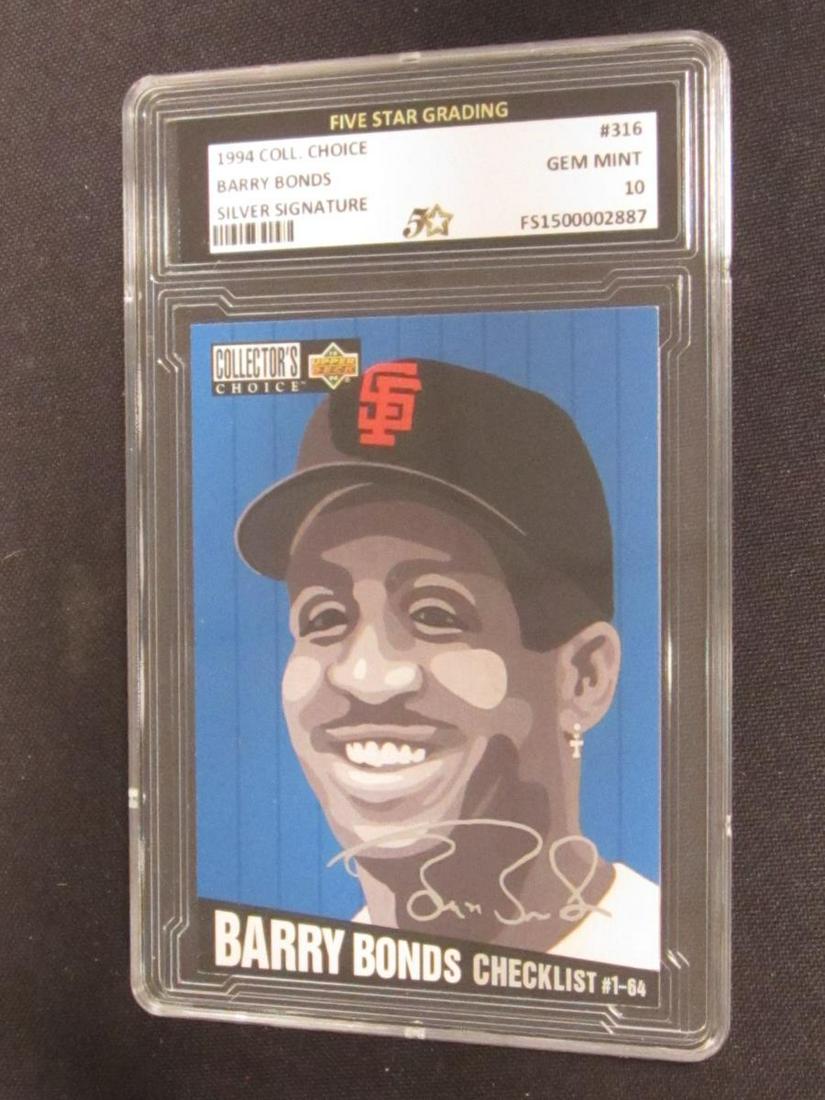 1994 COLLECTORS CHOICE BARRY BONDS GEM MINT 10 (1 of 1)