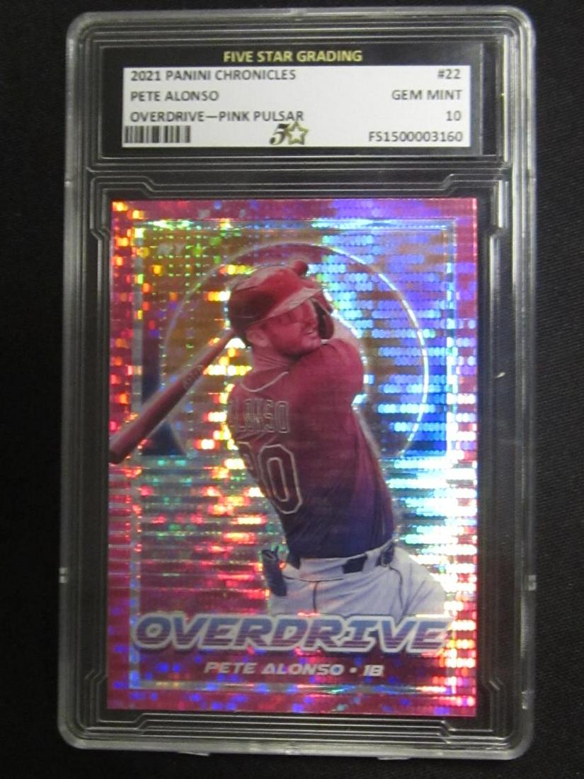 2021 CHRONICLES PETE ALONSO OVERDRIVE PULSAR GEM MINT 10 FIVE STAR GRADING (1 of 1)