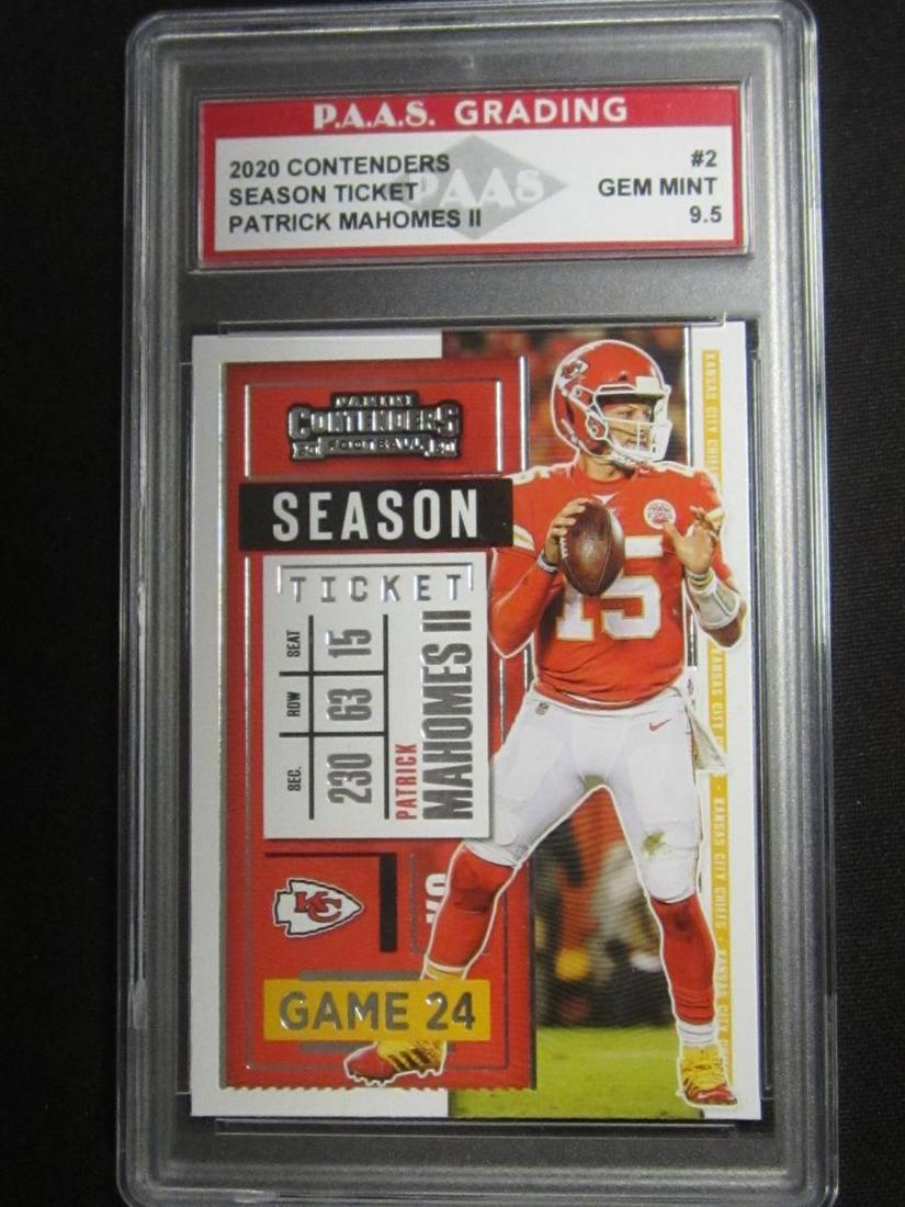 2020 CONTENDERS SEASON TICKET PATRICK MAHOMES GEM MINT 9.5 PAAS GRADING (1 of 1)
