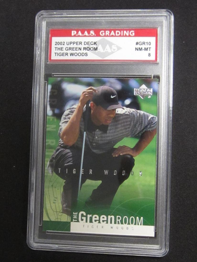 2002 UPPER DECK THE GREEN ROOM TIGER WOODS NM-MT 8 PAAS GRADING (1 of 1)
