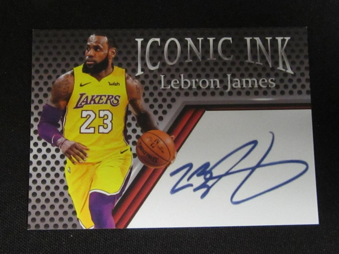 LEBRON JAMES ICONIC INK NOVELTY CARD (1 of 2)