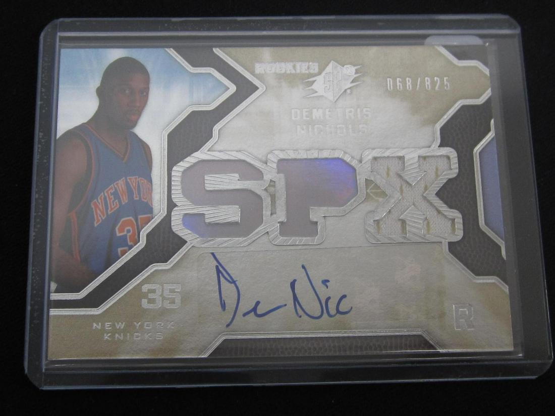 2007-08 SPX ROOKIE AUTO RELIC /825 DEMETRIS NICOLE (1 of 1)