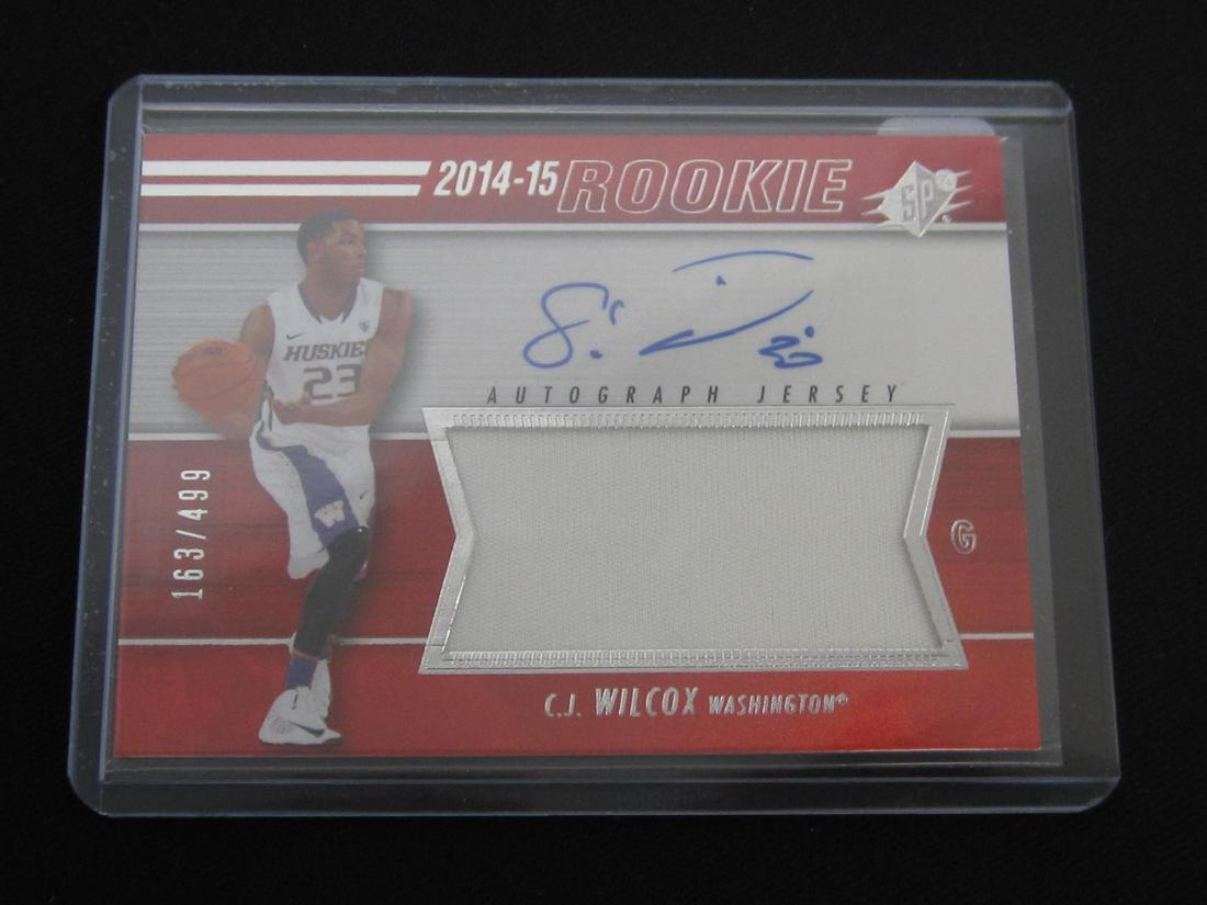 2014-15 SPX ROOKIE AUTO PATCH /499 CJ WILCOX (1 of 1)
