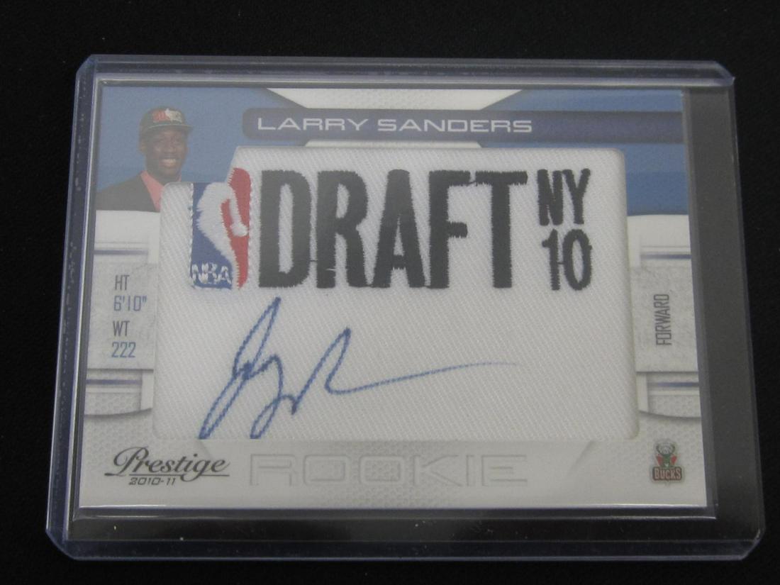 2010-11 ROOKIE JUMBO PATCH AUTO LARRY SANDERS (1 of 1)