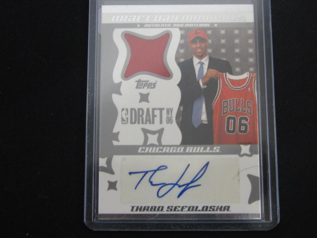 2006 TOPPS DRAFT DAY MOMENTS THARO SEFOLOSHA (1 of 2)