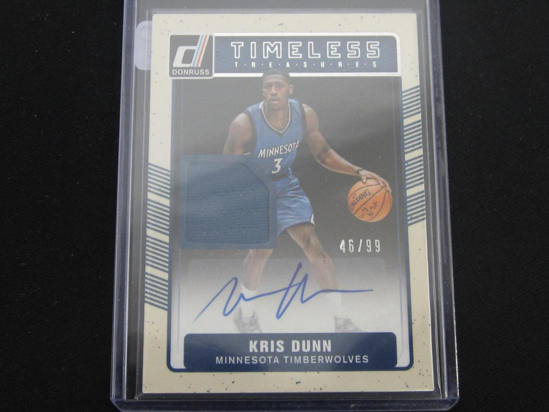 2016-17 TIMELESS TREASURES AUTO RELIC KRIS DUNN (1 of 1)