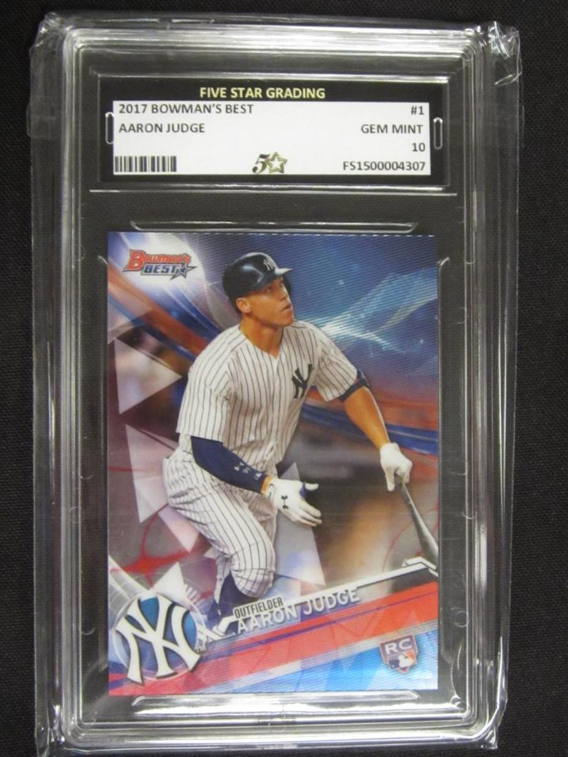 2017 BOWMANS BEST AARON JUDGE RC GEM MINT 10 (1 of 1)