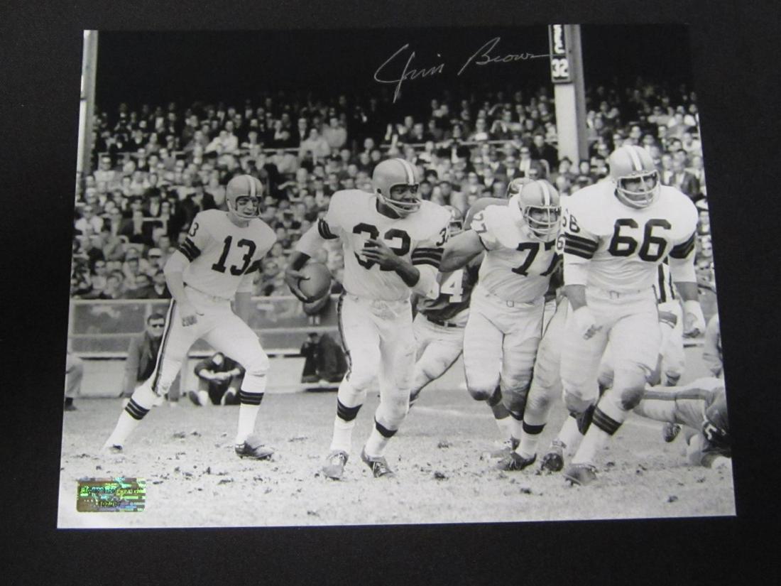 JIM BROWN SIGNED 8X10 PHOTO W/COA (1 of 2)