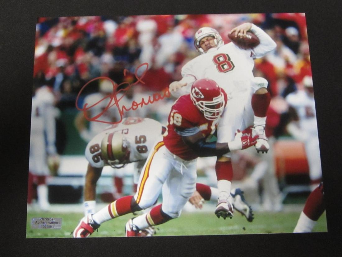DERRICK THOMAS SIGNED 8X10 PHOTO W/COA (1 of 2)