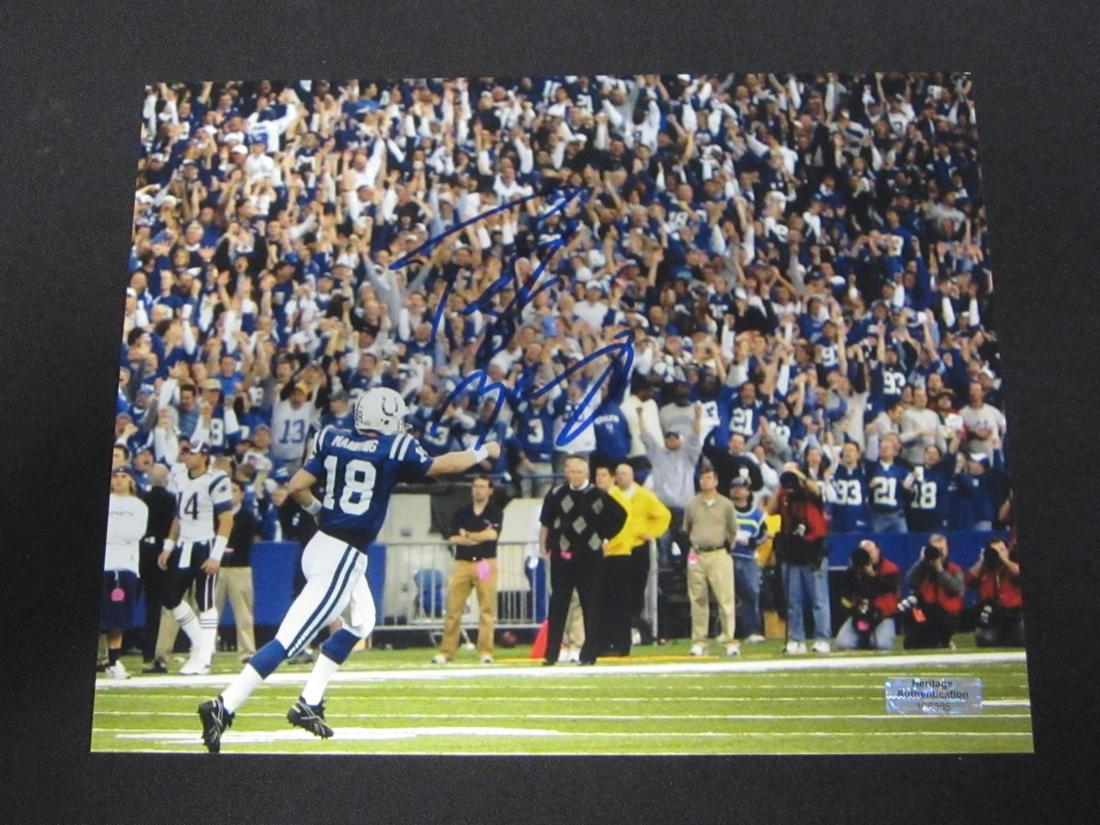 PEYTON MANNING SIGNED 8X10 PHOTO W/COA (1 of 2)