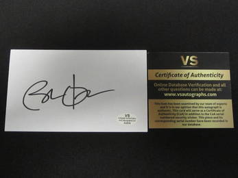 BARACK OBAMA SIGNED CUT WITH VS COA PRESIDENT