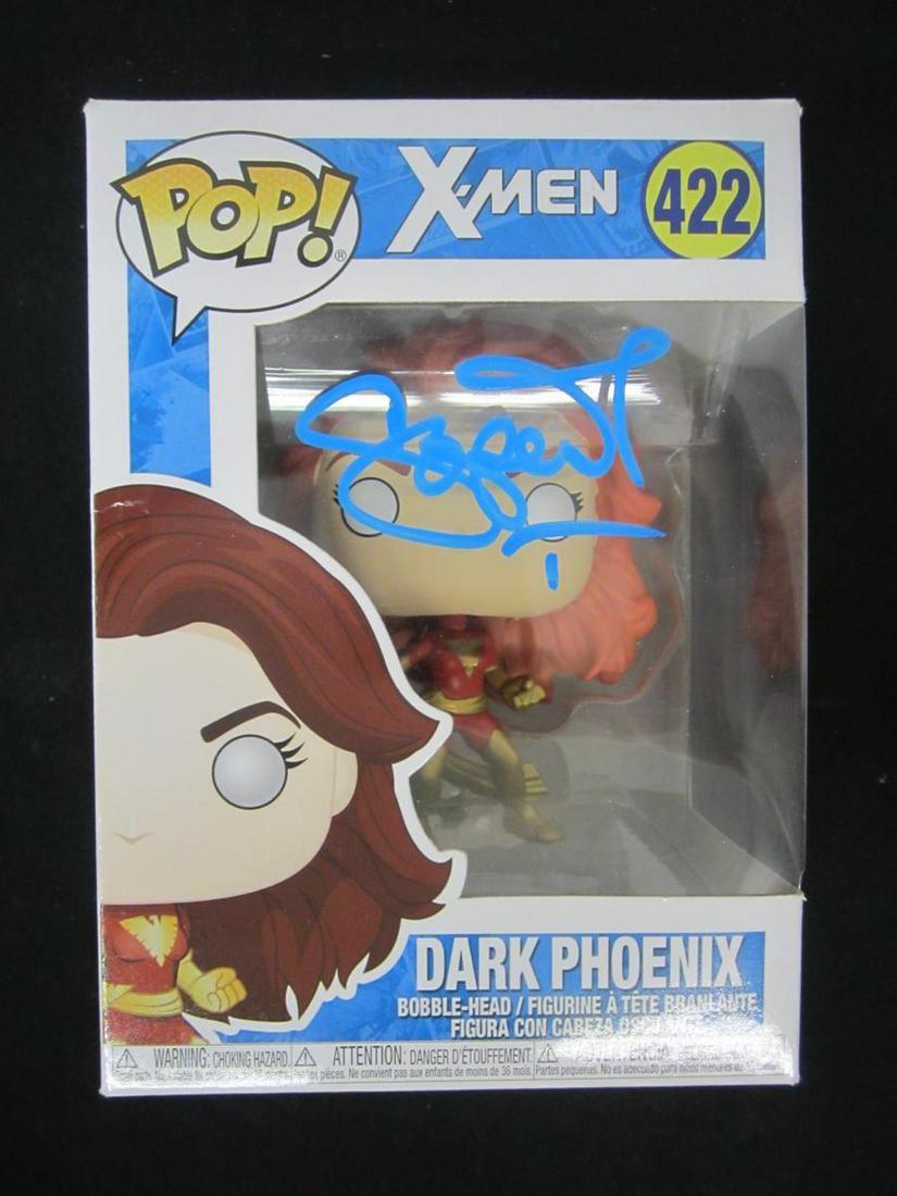 SOPHIE TURNER AUTOGRAPHED FUNKO BOX W/COA: SOPHIE TURNER AUTOGRAPHED FUNKO POP BOX WITH COA DARK PHOENIX