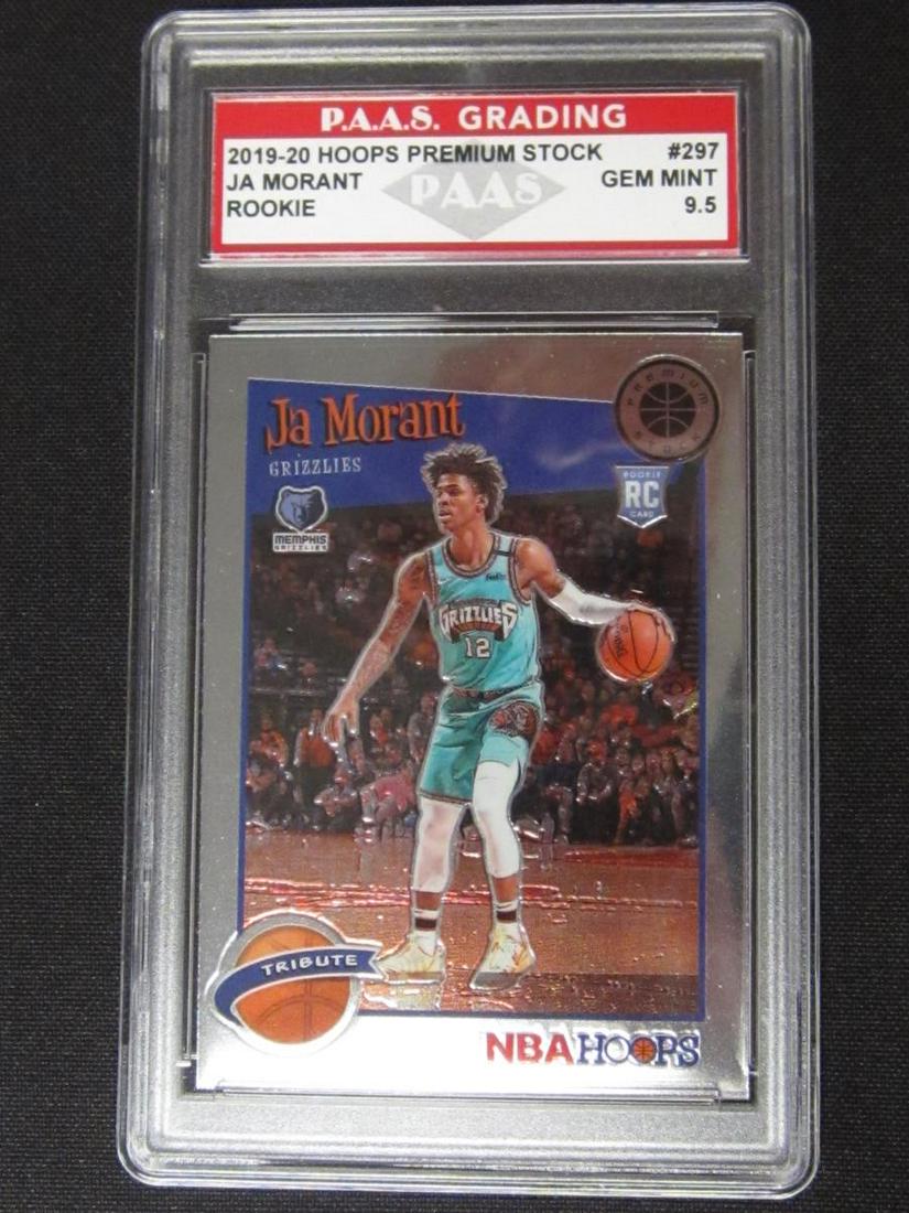 2019-20 HOOPS JA MORANT TRIBUTE RC GEM MINT 9.5 (1 of 1)