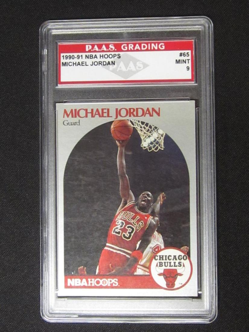 1990-91 NBA HOOPS MICHAEL JORDAN MINT 9 (1 of 1)