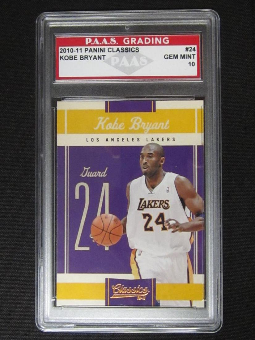 2010-11 PANINI CLASSICS KOBE BRYANT GEM MINT 10 (1 of 1)