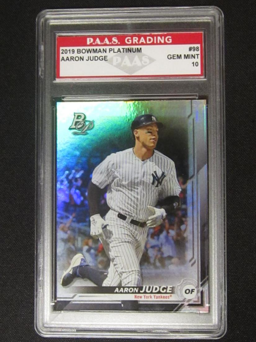 2019 BOWMAN PLATINUM AARON JUDGE GEM MINT 10 (1 of 1)