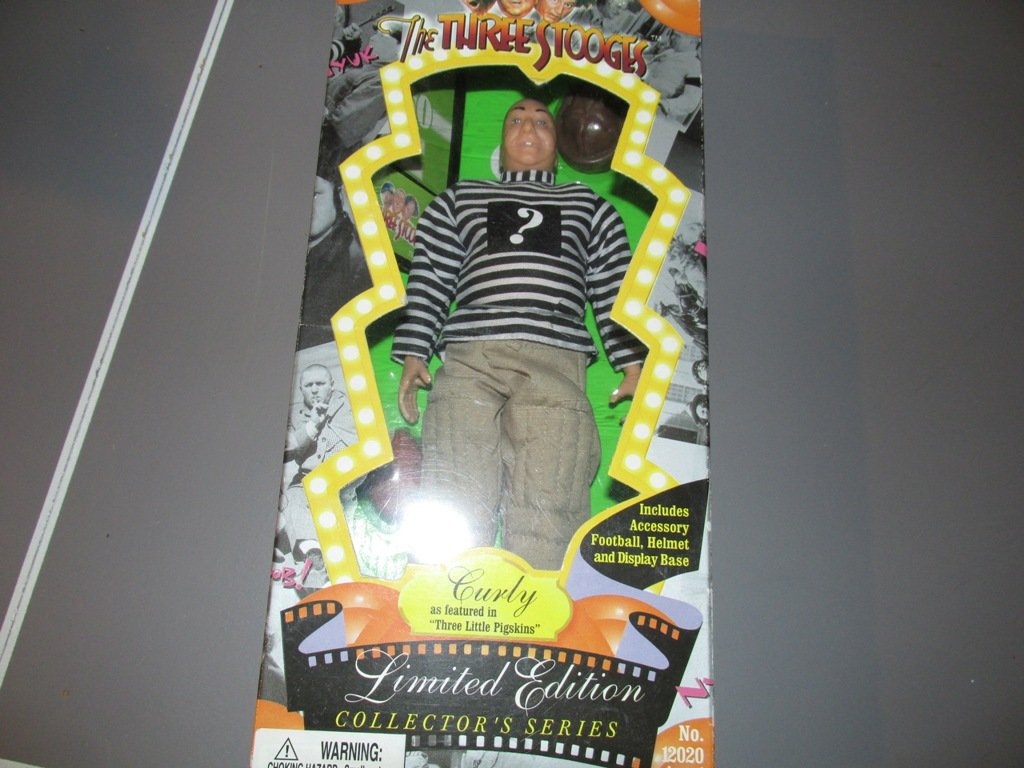 curly doll from Three Stooges: unopened
