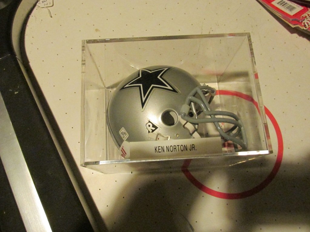 Ken Norton Autographed Mini Helmet (1 of 2)