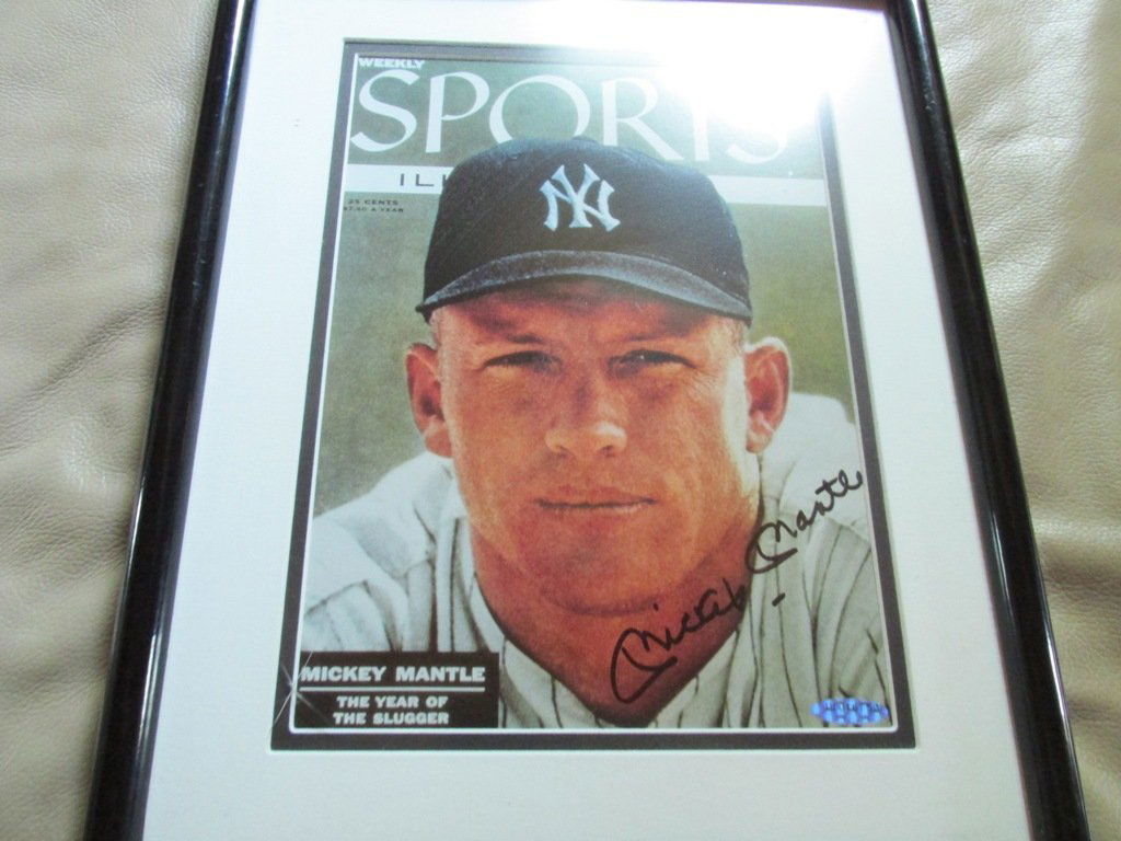 Mickey Mantle autographed sports illustrated cover (1 of 2)