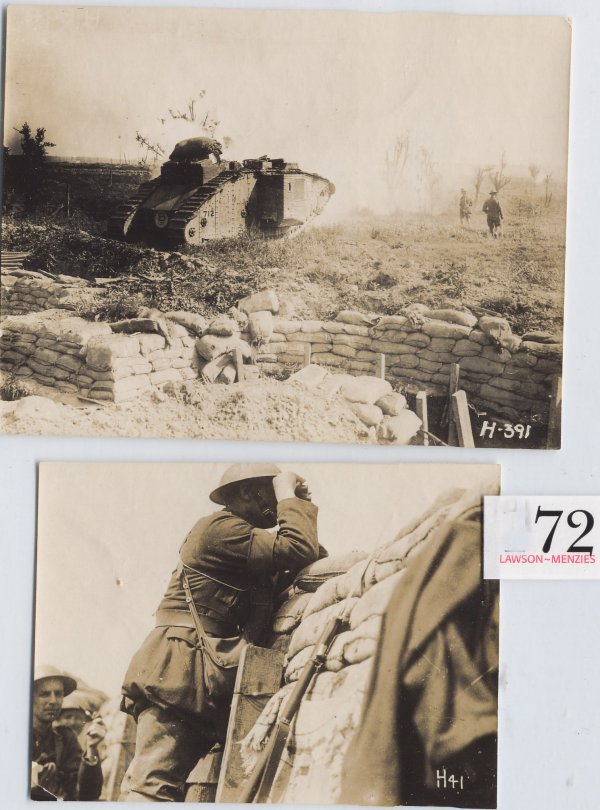WW1 Two Original Photographs Messines