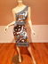 Diane von Furstenberg one shoulder silk printed dress - 3